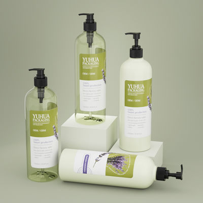 1000ML Luxury Eco-Friendly Plastic Pump Bottle for Shampoo Conditioner with Lotion Pump