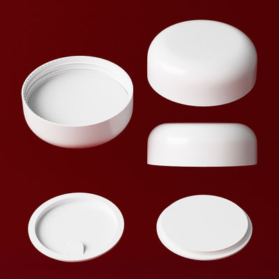 Weiß/Transparenter/Individueller Glas-Creme-Tiegel, perfekt für Ihre Luxus-Hautpflegelinie