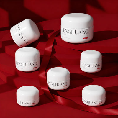 Weiß/Transparenter/Individueller Glas-Creme-Tiegel, perfekt für Ihre Luxus-Hautpflegelinie