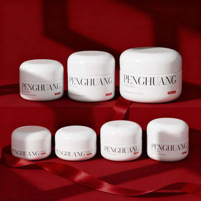 Individuelle Creme-Glasbehälter für Lippenbalsam in Weiß/Transparent/Individuell mit individuellem Logo und individueller Farbe/Druck