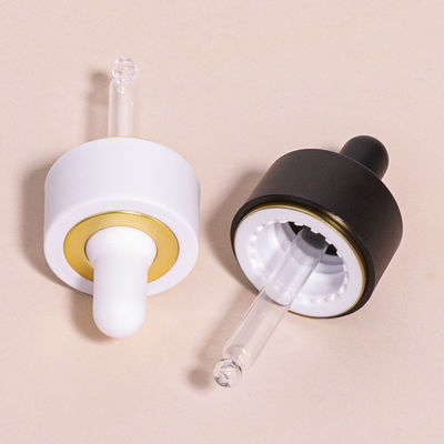 Runde Glas-Tropfflasche mit individuellem Logo nach Kundenwunsch