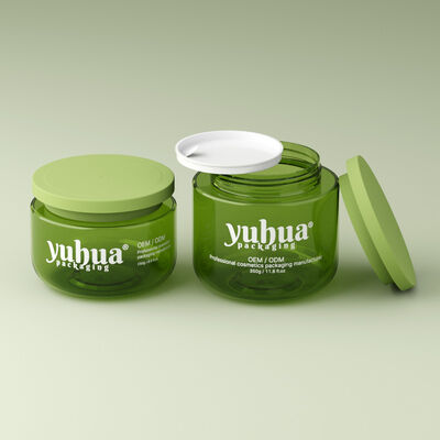 Klares oder farbiges Kunststoff-Kremgefäß Rundform Ideal für Kosmetikcremes Hautpflege Lotionen und Schönheitsverpackungen