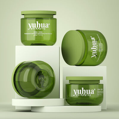 Klares oder farbiges Kunststoff-Kremgefäß Rundform Ideal für Kosmetikcremes Hautpflege Lotionen und Schönheitsverpackungen