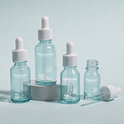 Glas-Öl-Dropper Glasflasche Logo Custom glatter Behälter für ätherische Öle Serum und kosmetische Anwendungen