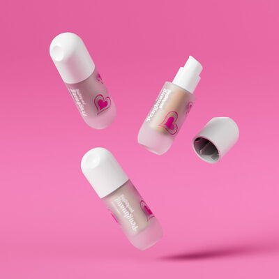 Pump Cap Liquid Foundation Bottles 30ml Customized Logo Professional Cosmetic Packaging For Liquid Makeup Products