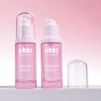 Glaslotion-Glasflaschen mit Pumpaufsatz, robuste Glasflaschenmaterialien für Hautpflege- und Schönheitslotionen