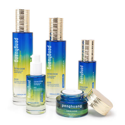 Kosmetikverpackungsset mit Beschichtung, kundenspezifische runde Verpackungslösungen für elegante Präsentation und Schutz von Kosmetika