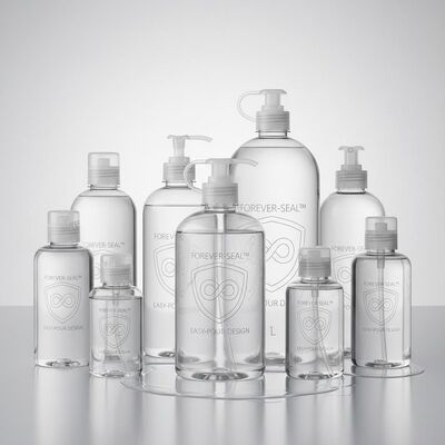 Custom Logo Plastic Packaging Bottles in Various Sizes with Spill Prevention for Cosmetic Use