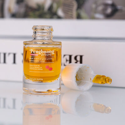 Serum-Dropper-Flaschen undicht, luftdichtes Design mit benutzerdefinierten Farben und Logo-Druck perfekt für Luxus-Kosmetik-Verpackungen