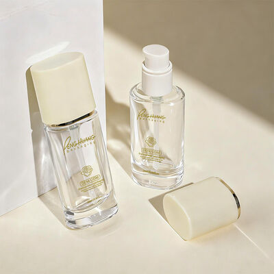 Flüssigkeitsgrundlage Flaschen Glas-Kosmetikverpackung mit 30 ml Kapazität anpassbarer Druck und langlebiger undichtem Design