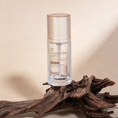 Liquid Foundation Bottles Glaskosmetikverpackungen, die entwickelt wurden, um die Attraktivität und Benutzerfreundlichkeit flüssiger Make-up-Produkte im Regal zu verbessern