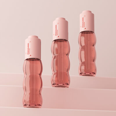 Dropper Cap Oil Serum Bottle Featuring Aluminum Plastic Collar Suitable for Skincare Cosmetic and Essential Oil Packaging
