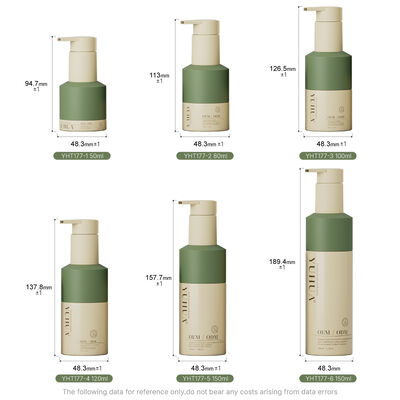 Kompakte und kunststoff Sprühflasche, perfekt für kosmetische Lotionen, Cremes, Haarseren und Öle mit sicherem Schraubverschluss