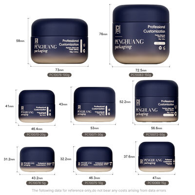 Elegante Verpackungslösung für Kosmetikprodukte mit sicheren Schraubdeckeln, ideal für Schönheitscremes und Lotionen