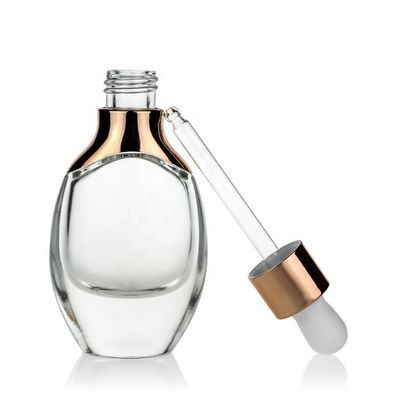 Leere LuxusTropfflaschen Logo Print Cosmetic Packaging des freien Raumes 30ml