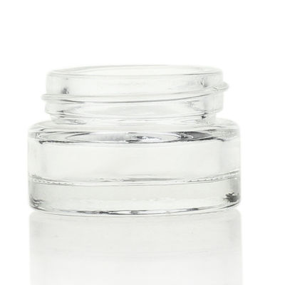 kosmetischer Cremetiegel-Glasfreier raum 3ml 15ml 20ml mit Golddeckeln