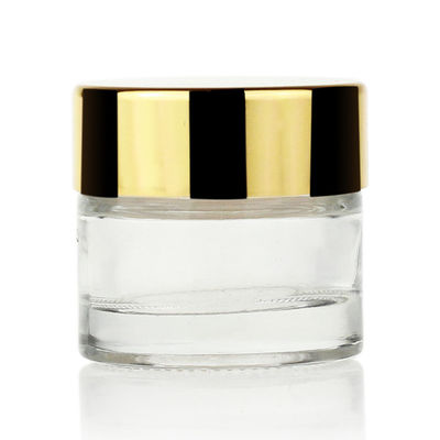 Luxus-Klarglas-Kosmetik Soems 10g rüttelt Golddeckungs-freien Raum für Creme