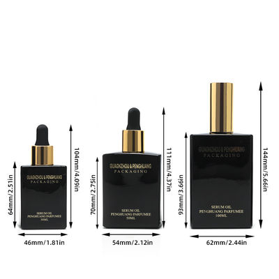 des Serum-kosmetisches Verpacken der Glasätherischen öls 30ml 50ml 100ml Tropfflasche-Pumpe