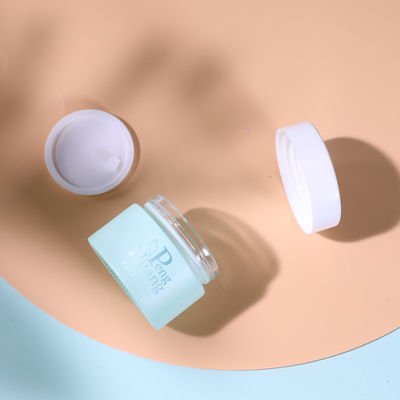 30g 50g bereifte Creme-Glasgefäß-leeres malendes grünes kosmetisches Behälter-Paket