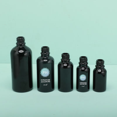 Runde schwarze BambusTropfflasche des ätherischen Öls 5ml