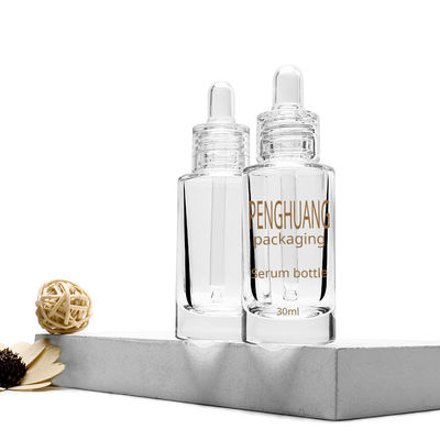 transparente Tropfenzählerglasflasche für Serum 30ml