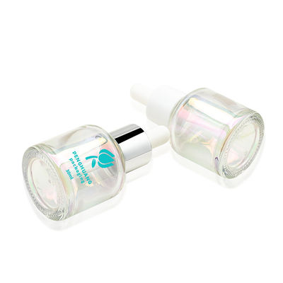 einzigartige Serumflasche des Entwurfs 30ml mit silbernem Tropfenzähler