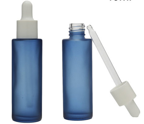 Farbige Gefrorene 50 ml leere Serum-Tropffflasche Glasflasche Verpackung für Öl