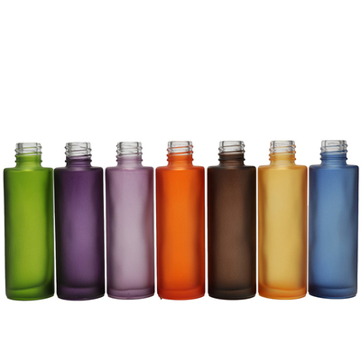 Farbige Gefrorene 50 ml leere Serum-Tropffflasche Glasflasche Verpackung für Öl