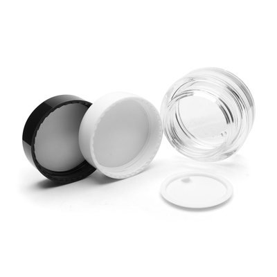 Kosmetik, die flachen runden Gesichts-Cremetiegel-Klarglas-Cremetiegel 50g 30g verpacken