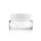 Black White Round Face Cream Jar Clear Glass Cream Jar Cosmetic Packaging 50g 30g