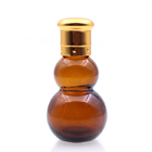 Glass Essential Oil Bottle Amber color Cucurbit Shaped