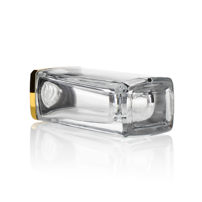 Grundlagen-Flasche des Quadrat-kosmetischer Behälter-leere Klarglas-30ml für Lotionen F150
