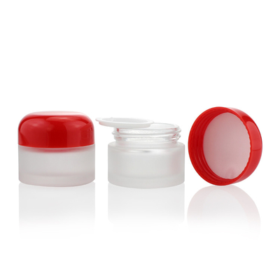 Runden-Glasgefäß Mattglas-Glas-Mini Eye Cream Container Packagings 15g 15ml