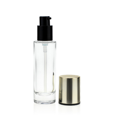 klare Glaspumpflasche-kosmetisches Verpacken der flüssigen Grundierung 30ml