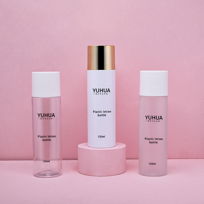 Ein guter Preis. Handdesinfizierer-Lotions-Haustier-Plastikflasche leeres transparentes 150ml mit Kappe Online