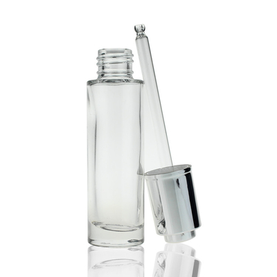 Kosmetisches Glastropfenzähler-Gesichts-Serum füllt runde Flasche des freien Raumes 30ml ab