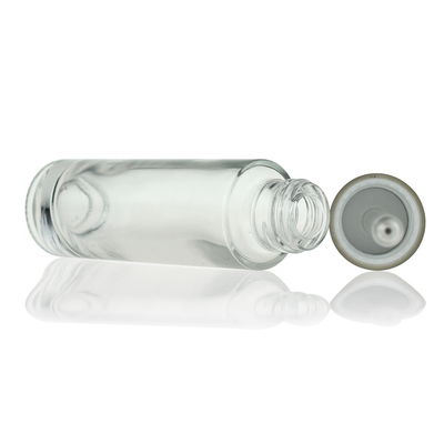 Kosmetisches Glastropfenzähler-Gesichts-Serum füllt runde Flasche des freien Raumes 30ml ab