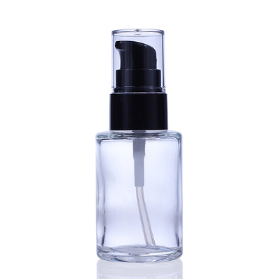 Verpackende Glasflasche F034 der leeren schwarzen Pumpen-Lotions-Flaschen-flüssigen Grundierung