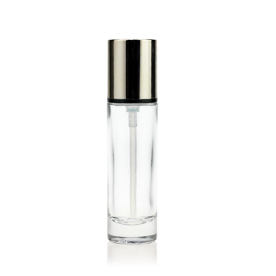 Kosmetik, die Glas-Flasche der flüssigen Grundierung 30ml mit Pumpe verpacken