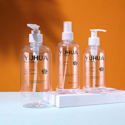Shampoo HAUSTIER 250ml 300ml 500ml füllt klare Plastiksprühflasche mit Pumpe ab