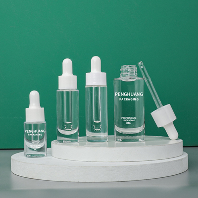 Glasserum-Flaschen-kosmetische verpackende Glastropfflaschen 5ml 10ml 30ml