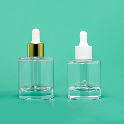 Serum-Öl-Tropfenzähler-Glas-Flaschen-Stoß-Pumpen-klare Pipette 50ml