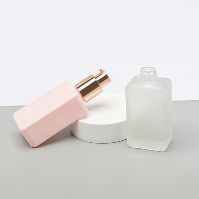 Bereifte leerer Glasflaschen-Quadrat-freier Raum der Grundlagen-30ML das kosmetische Verpacken