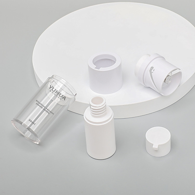 Luftloses HAUSTIER Plastiktransparente runde Form flaschen-15ml 30ml 50ml
