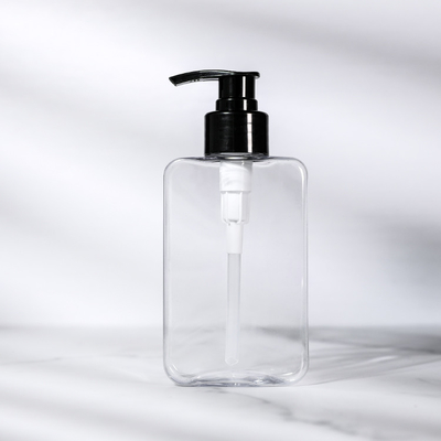 rechteckige HAUSTIER 200ml Flasche mit Lotions-Pumpe kundengebundener Farbe