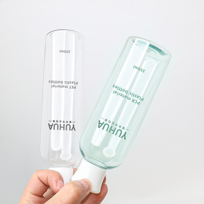 Eco freundliche Kunststoffgehäuse-Flaschen 100ml 300ml 500ml mit weißer Kappe