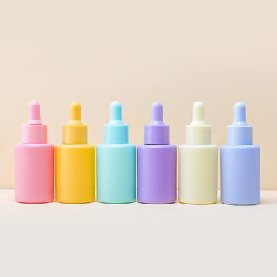 Himmel-blaues Farbglasserum-Tropfflasche-Haar-Öl, das 30ml verpackt