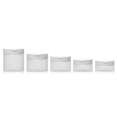 180g Custom Logo Breiter Mund Runder Kunststoff Verpackung Körper Scrub Jar mit Schraubkappe
