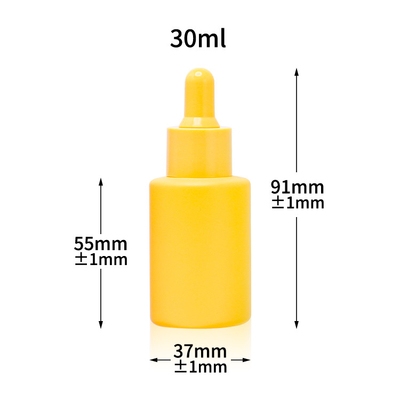 Serum Matte Glass Dropper Bottle 30ml bereifte kosmetische Flasche des ätherischen Öls 1oz