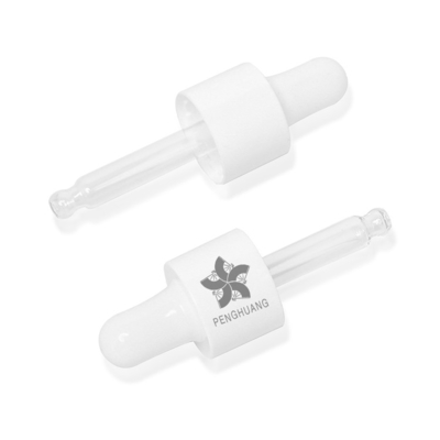 runde Glasflasche des Zylinder-15ml mit weißem Plastiktropfenzähler